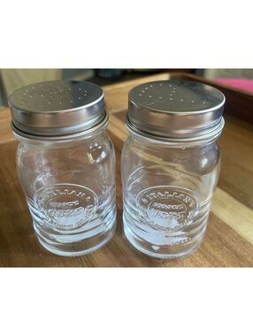 Bormioli Rocco Officina 1825 Glass Salt and Pepper Shakers, Set of 2